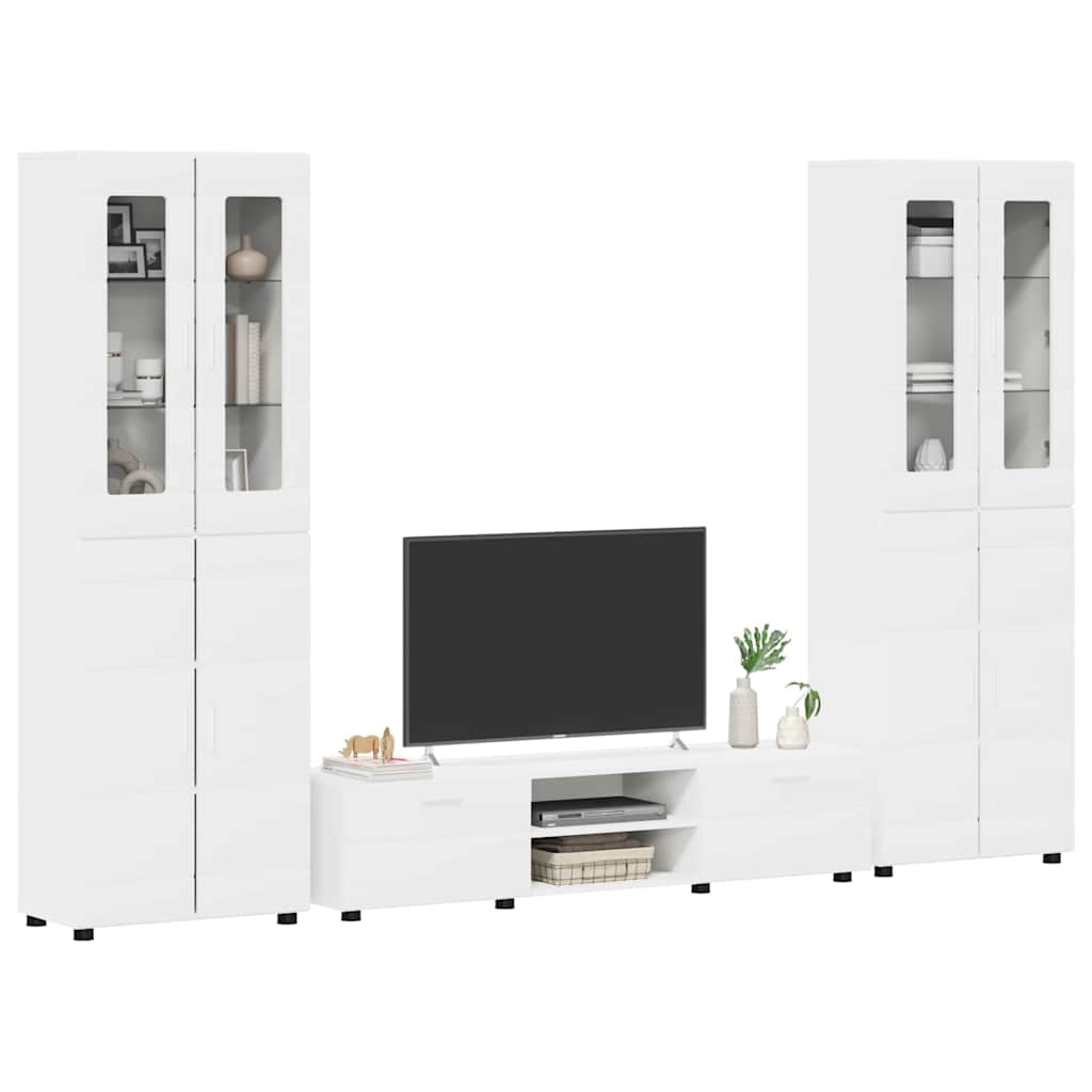 Set TV komoda FLORIN 3 kom. Bijelo Konstruirano drvo