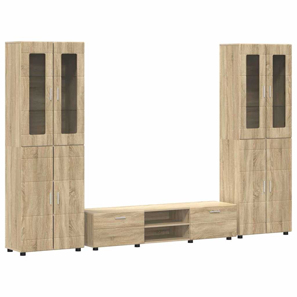 Set TV komoda FLORIN 3 pcs Sonoma hrast Konstruirano drvo