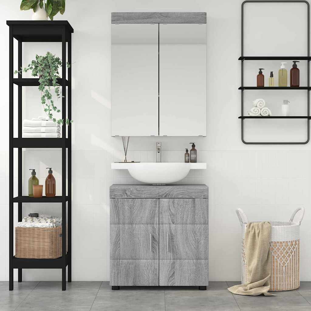 Set namještaja za kupaonicu TULUM 2 pcs Siva Sonoma