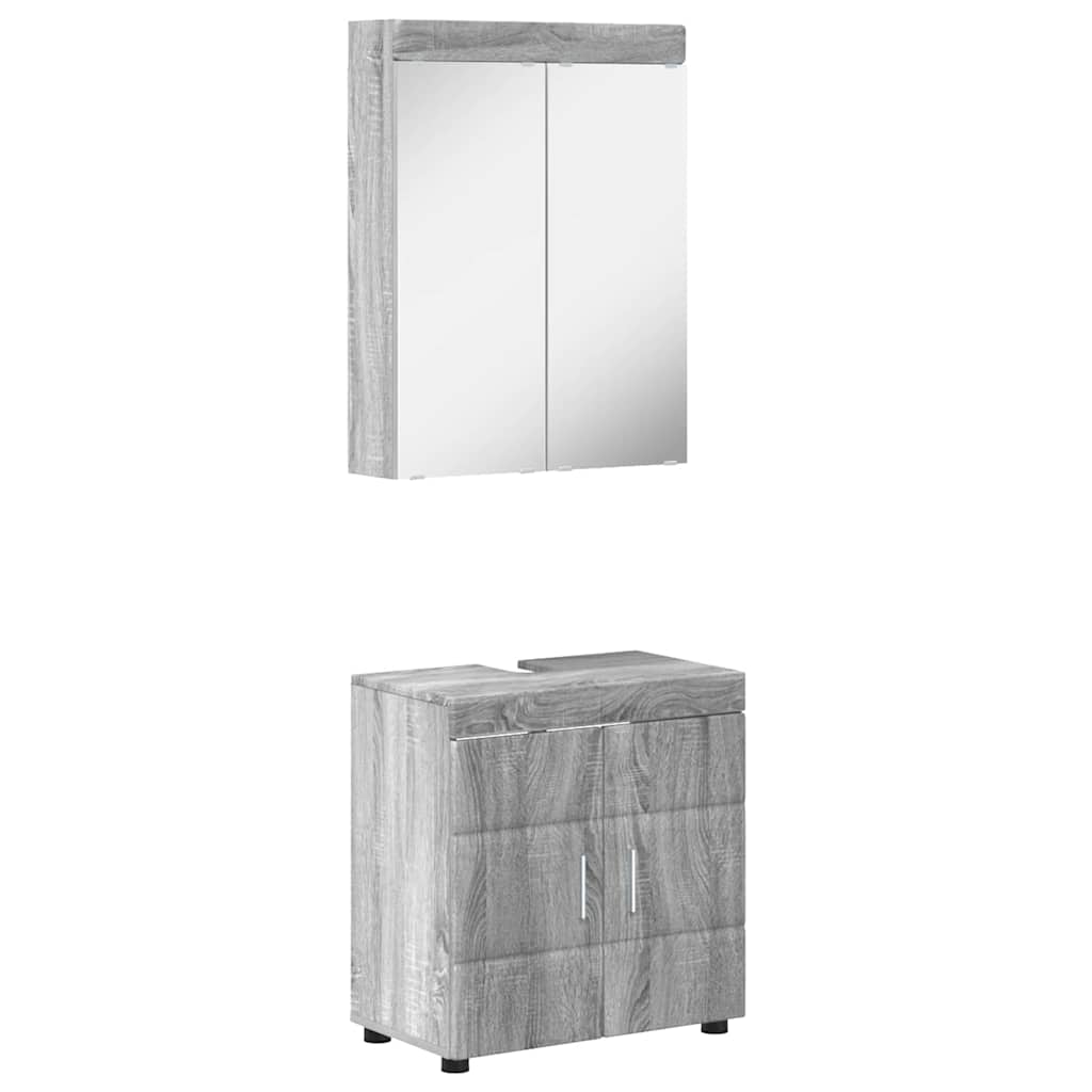 Set namještaja za kupaonicu TULUM 2 pcs Siva Sonoma