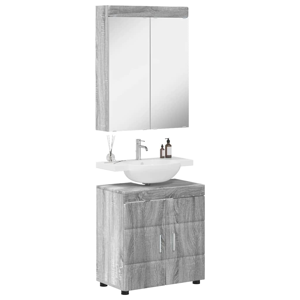 Set namještaja za kupaonicu TULUM 2 pcs Siva Sonoma