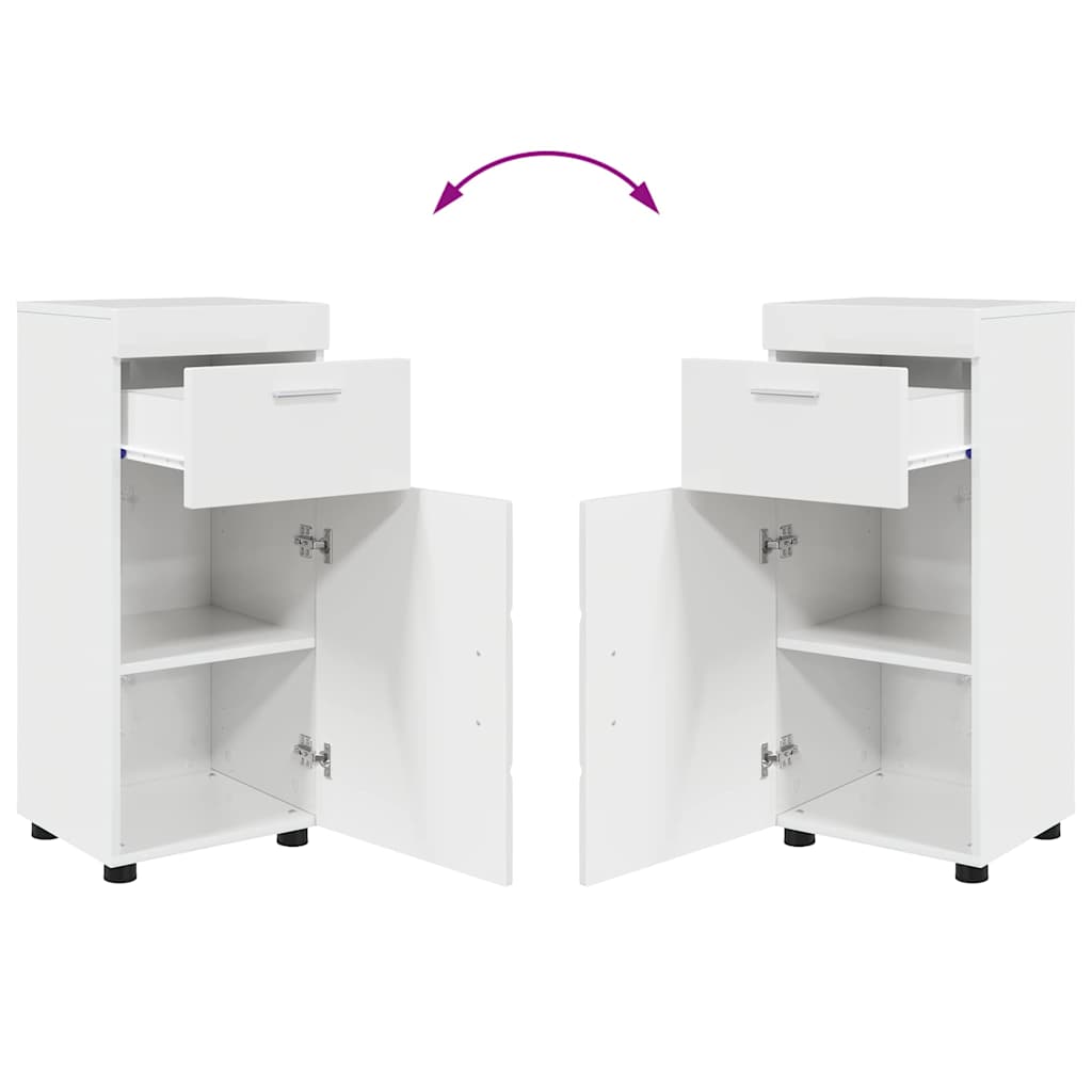 Set namještaja za kupaonicu TULUM 3 pcs Visoki sjaj bijela