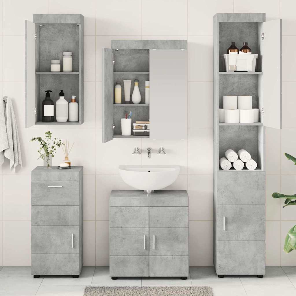 Set namještaja za kupaonicu TULUM 5 pcs Betonski sivi