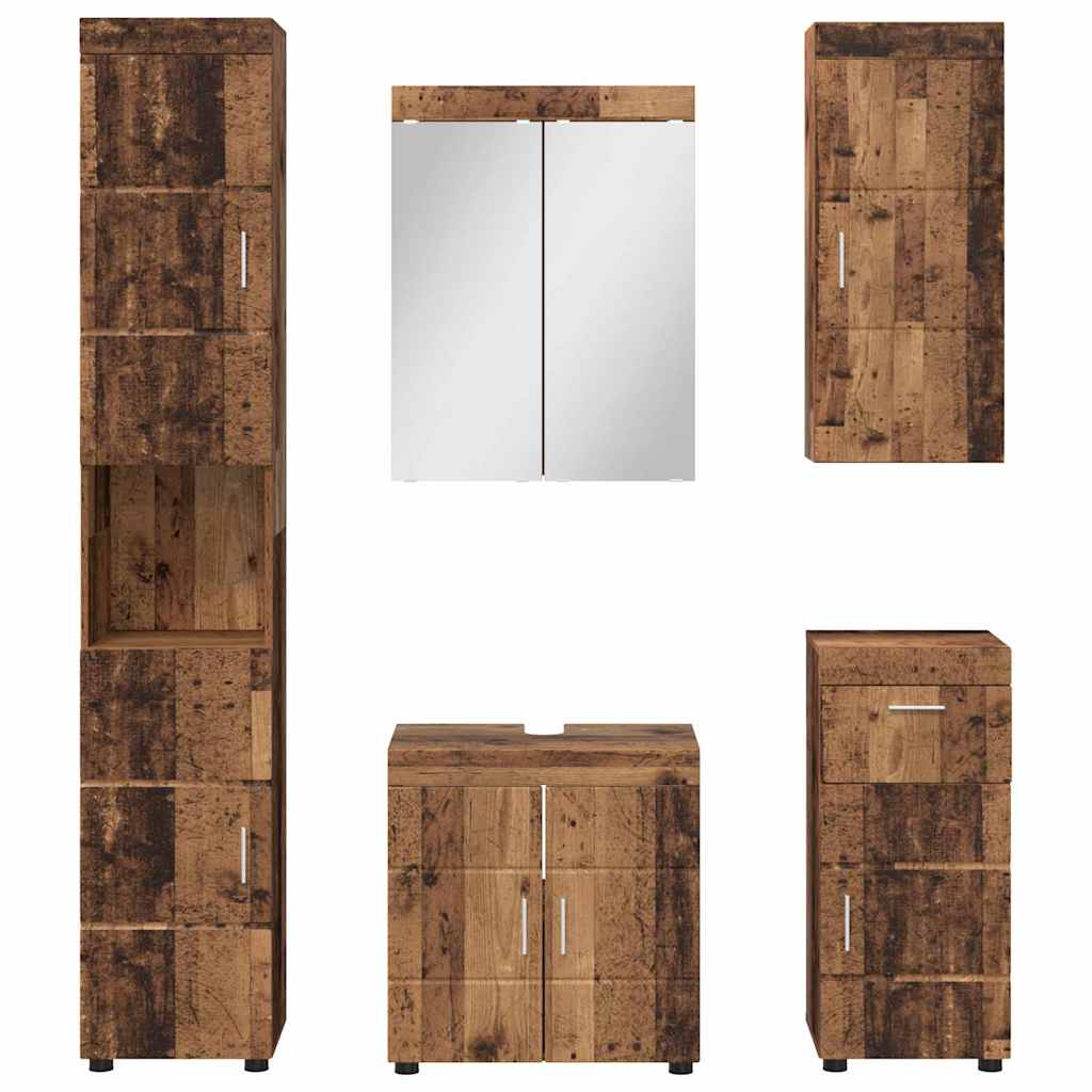 Set namještaja za kupaonicu TULUM 5 pcs Staro drvo