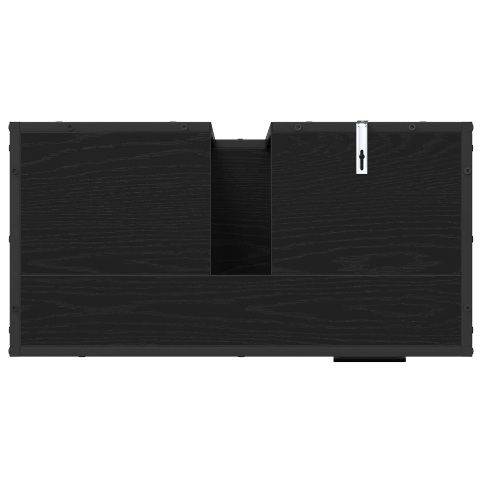 Set namještaja za kupaonicu 2 pcs Crni hrast Konstruirano drvo