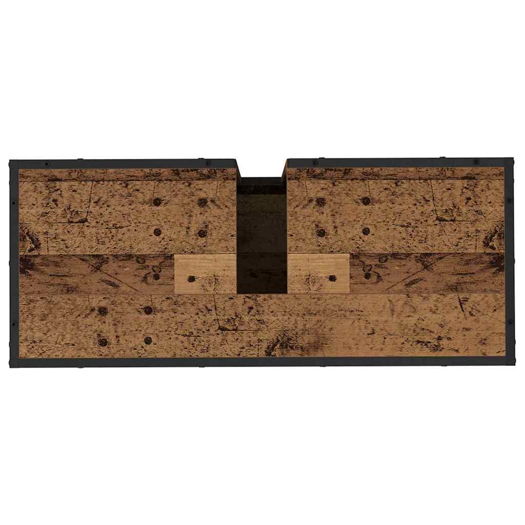Set namještaja za kupaonicu 4 pcs Staro drvo Konstruirano drvo
