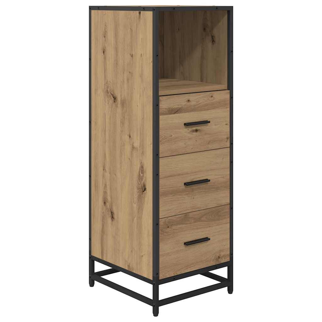 Set namještaja za kupaonicu s ladicama 4 pcs Umjetnički hrast