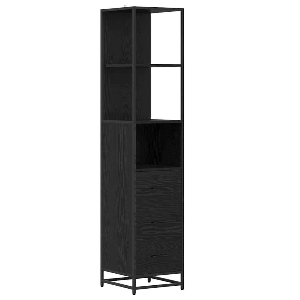 Set namještaja za kupaonicu 4 kom. Crni hrast 65 x 33 x 60 cm