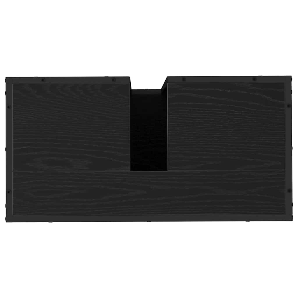 Set namještaja za kupaonicu 4 kom. Crni hrast 65 x 33 x 60 cm