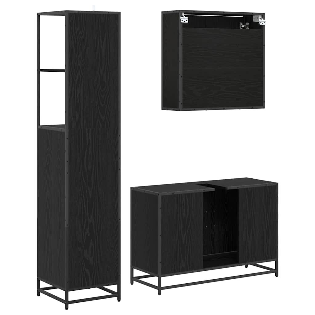Set namještaja za kupaonicu 3 kom. Staro drvo 90 x 33 x 60 cm
