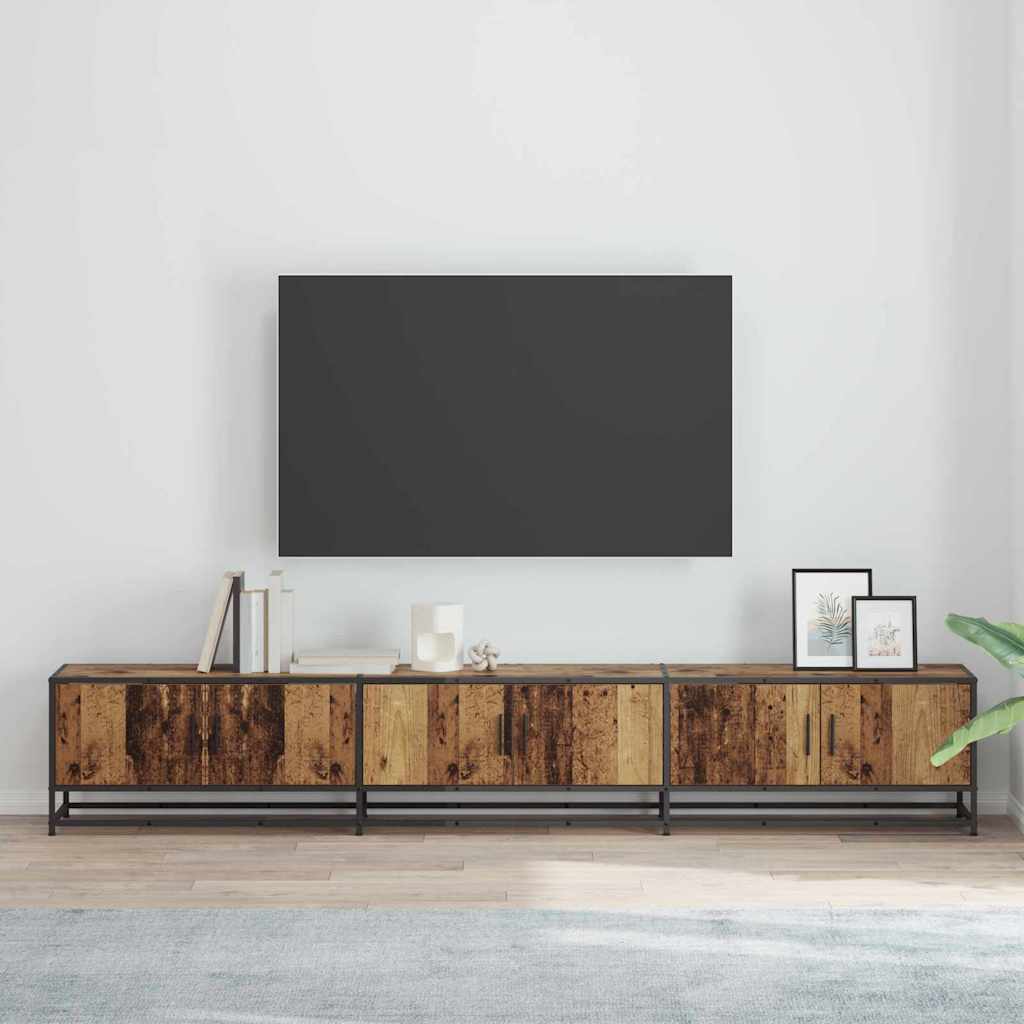 TV Jedinice 2 pcs Staro drvo 240 x 35 x 41 cm Konstruirano drvo