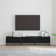 TV Jedinice 2 pcs Crni hrast 210 x 35 x 41 cm Konstruirano drvo