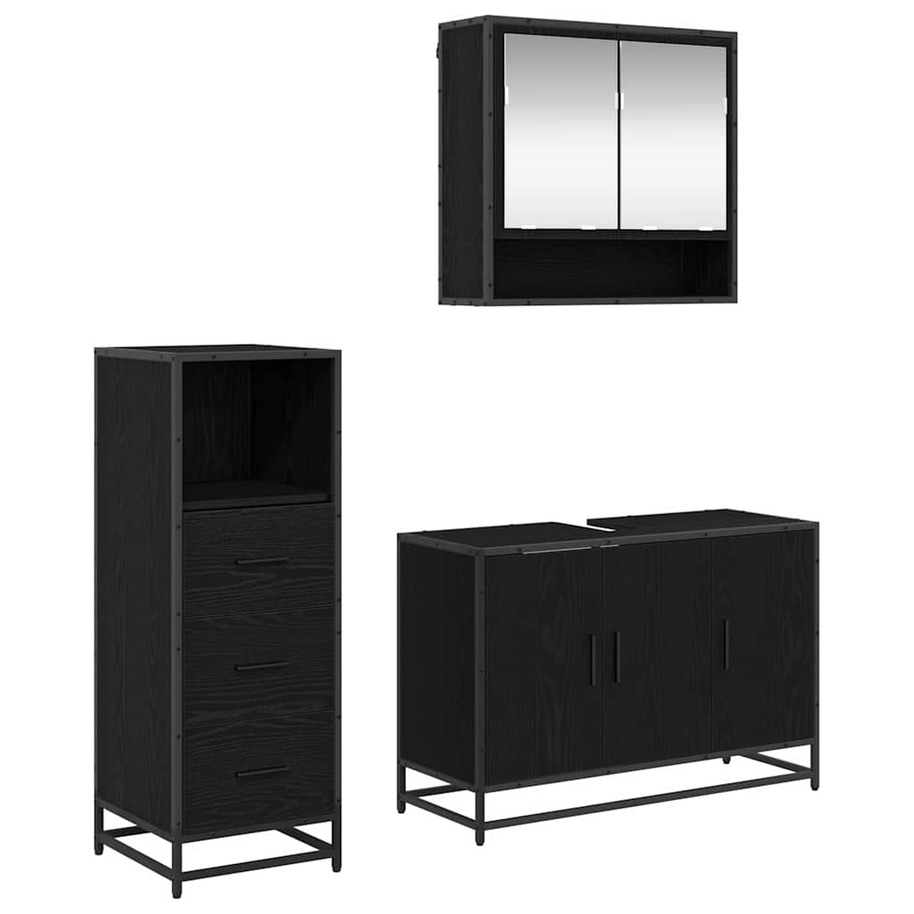 Set namještaja za kupaonicu 2 pcs Staro drvo Konstruirano drvo