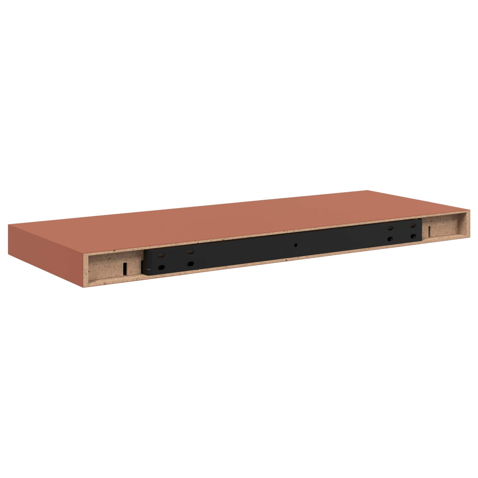 Polica na zidu 4 pcs Crvena 60 x 23 x 4 cm Konstruirano drvo