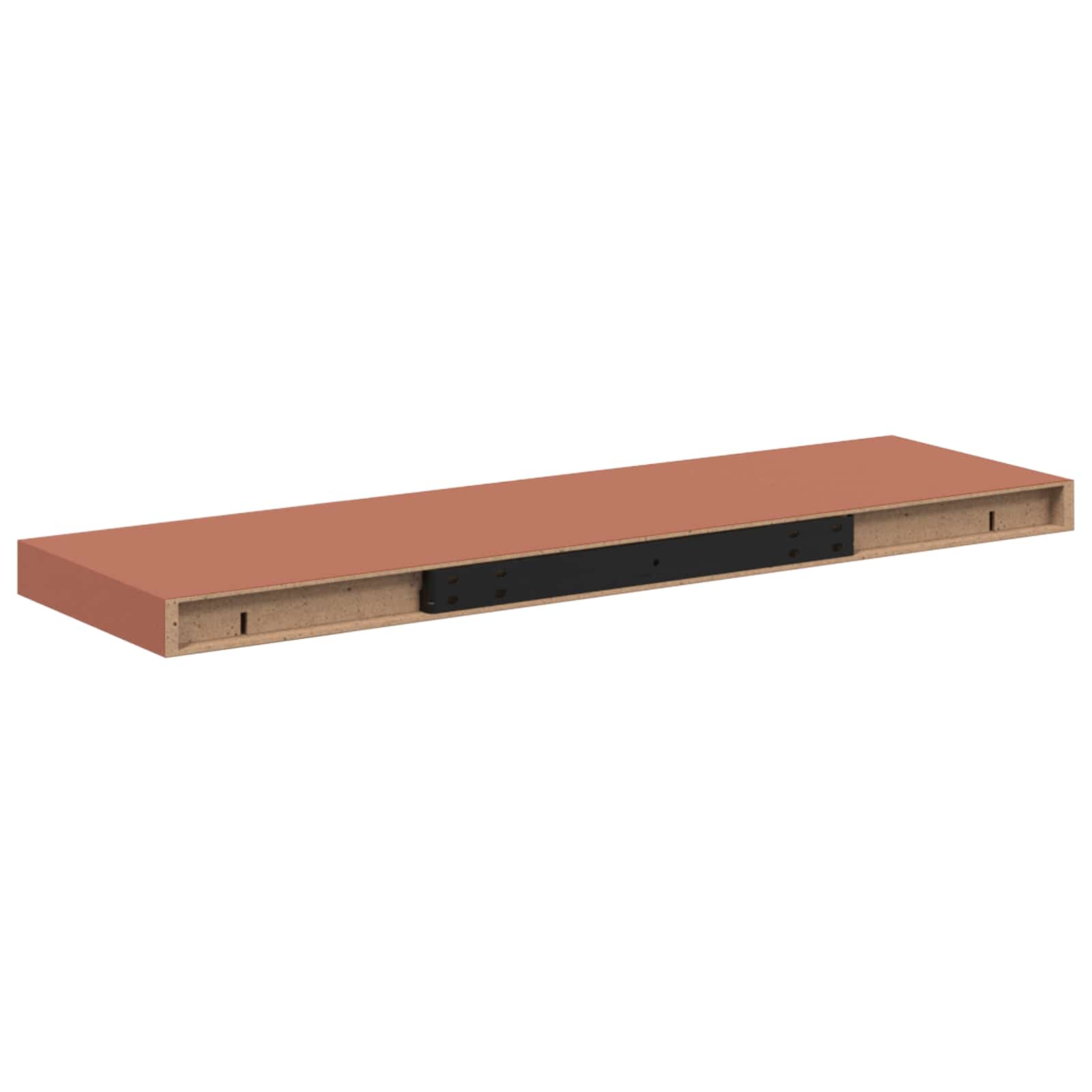 Polica na zidu 2 pcs Crvena 80 x 23,5 x 4 cm Konstruirano drvo