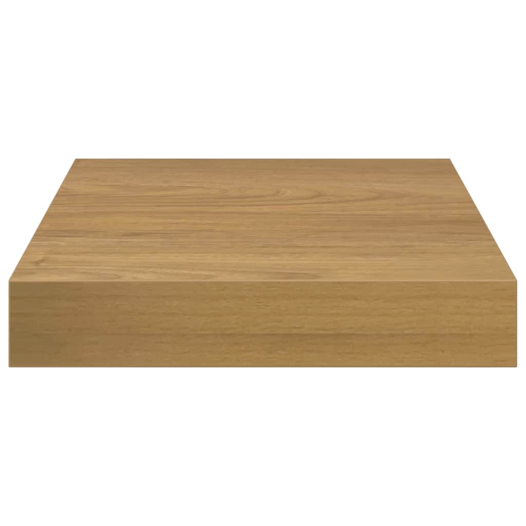 Polica na zidu 4 pcs Smeđa 23 x 23,5 x 4 cm Konstruirano drvo