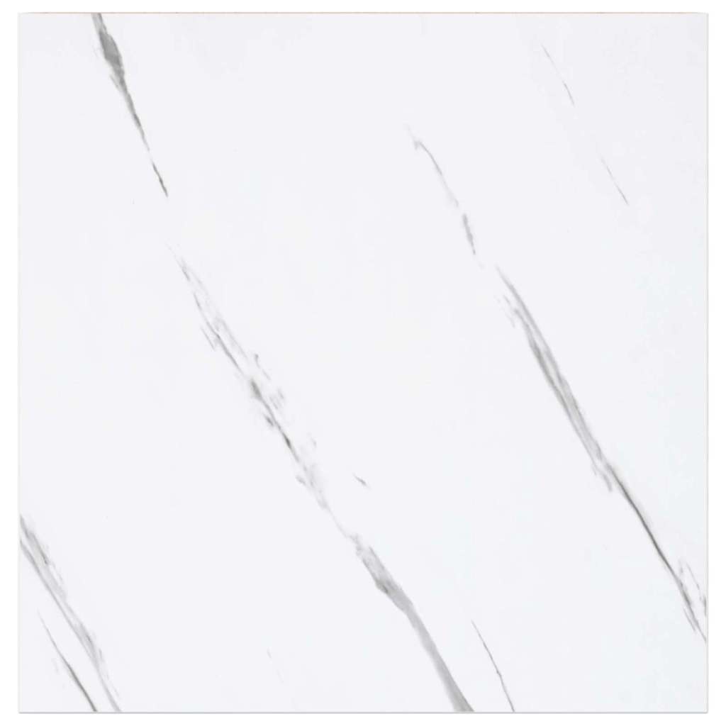 Polica na zidu Zidne 2 pcs Bijeli mramor 23 x 23,5 x 4 cm
