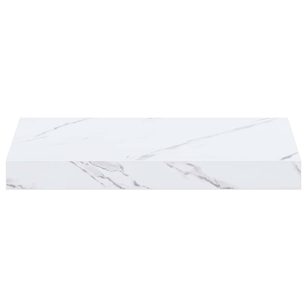 Polica na zidu Zidne 2 pcs Bijeli mramor 40 x 23,5 x 4 cm