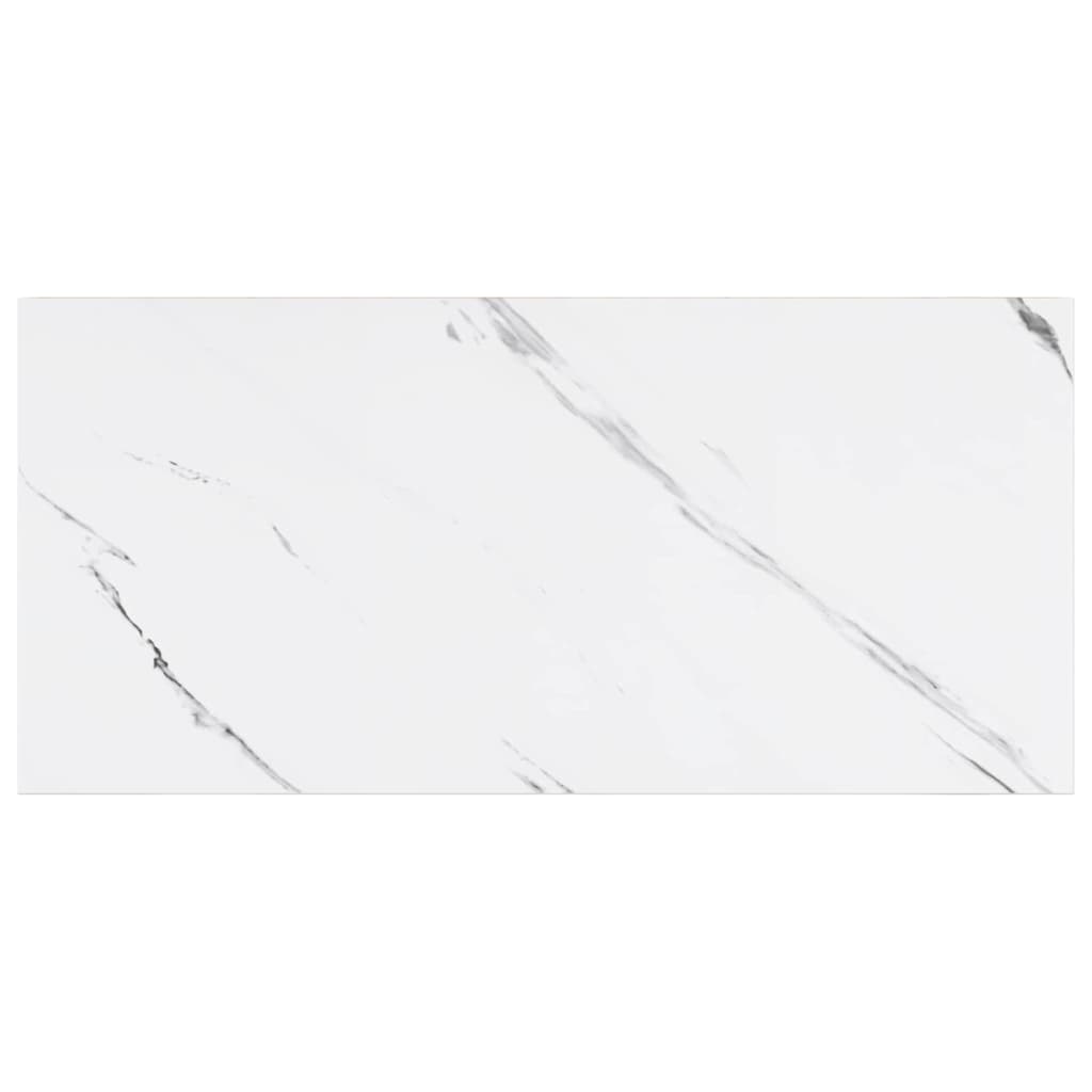 Polica na zidu Zidne 2 pcs Bijeli mramor 50 x 23,5 x 4 cm