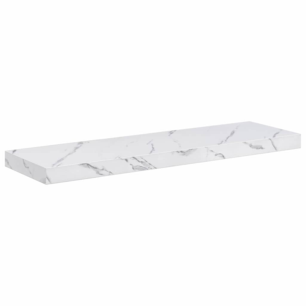 Polica na zidu Zidna montaža Bijeli mramor 90 x 23,5 x 3,8 cm