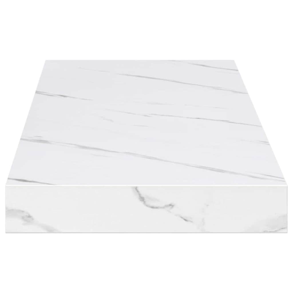 Polica na zidu Zidna montaža Bijeli mramor 90 x 23,5 x 3,8 cm