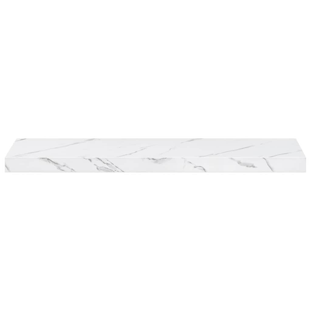 Polica na zidu Zidne 4 pcs Bijeli mramor 90 x 23,5 x 4 cm