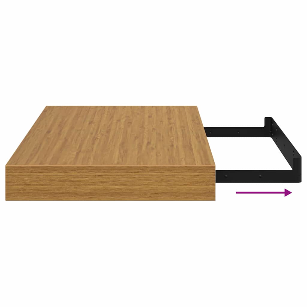 Polica na zidu Zidne Bež 40 x 23,5 x 4 cm Konstruirano drvo