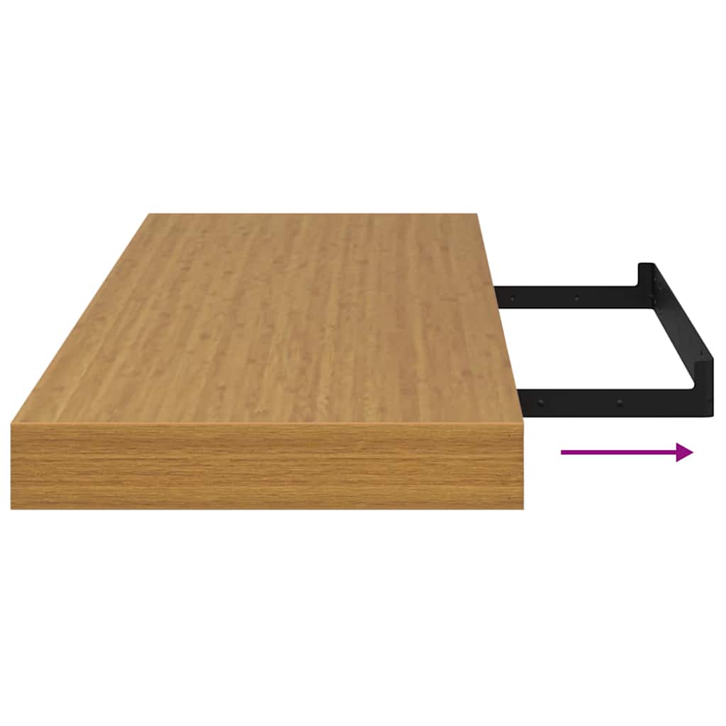 Polica na zidu Zidne Bež 90 x 23,5 x 4 cm Konstruirano drvo