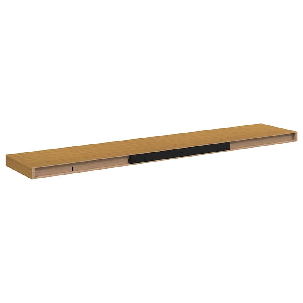 Polica na zidu 4 pcs Bež 120 x 23,5 x 4 cm Konstruirano drvo