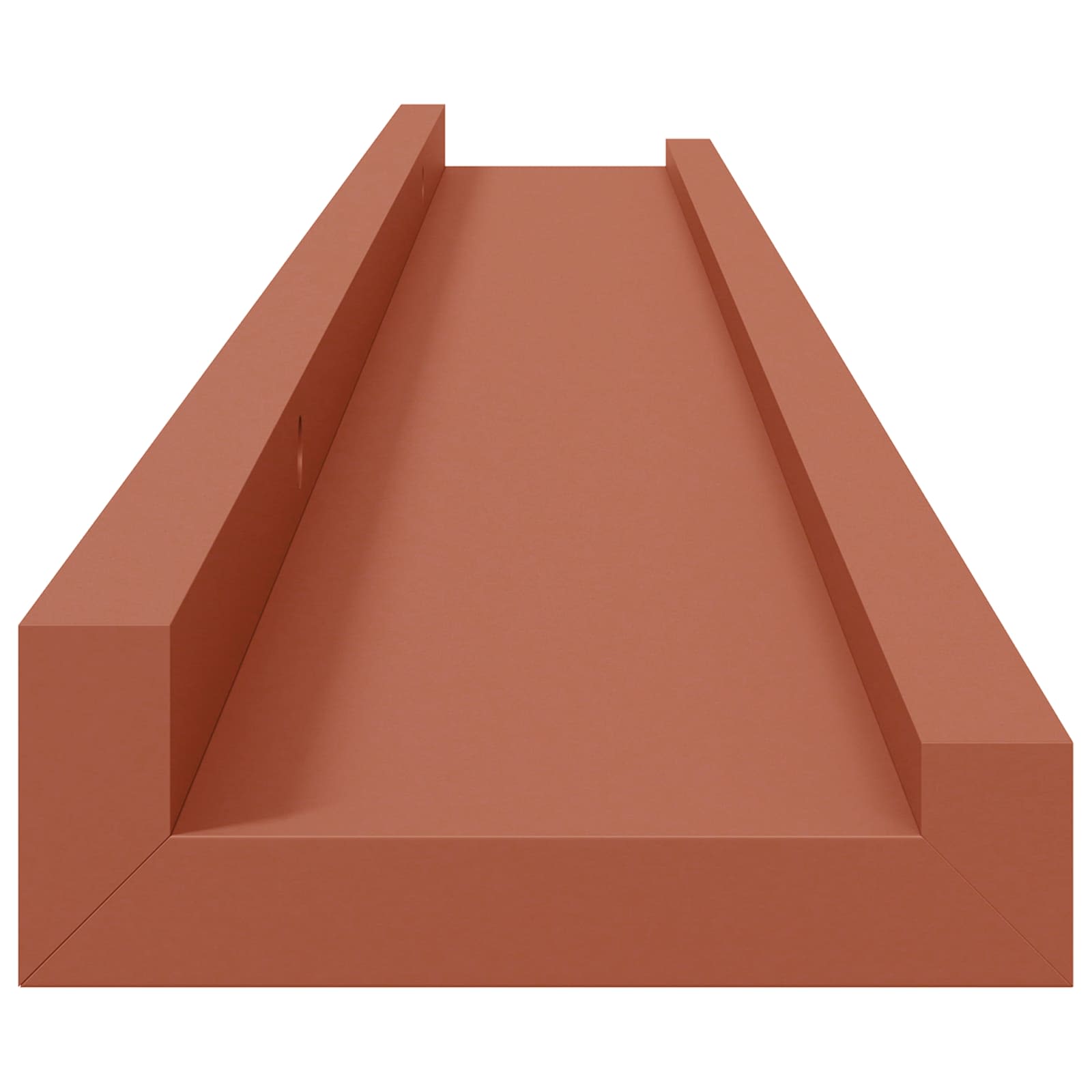 Polica na zidu 2 pcs Crvena 80 x 9 x 3 cm Konstruirano drvo