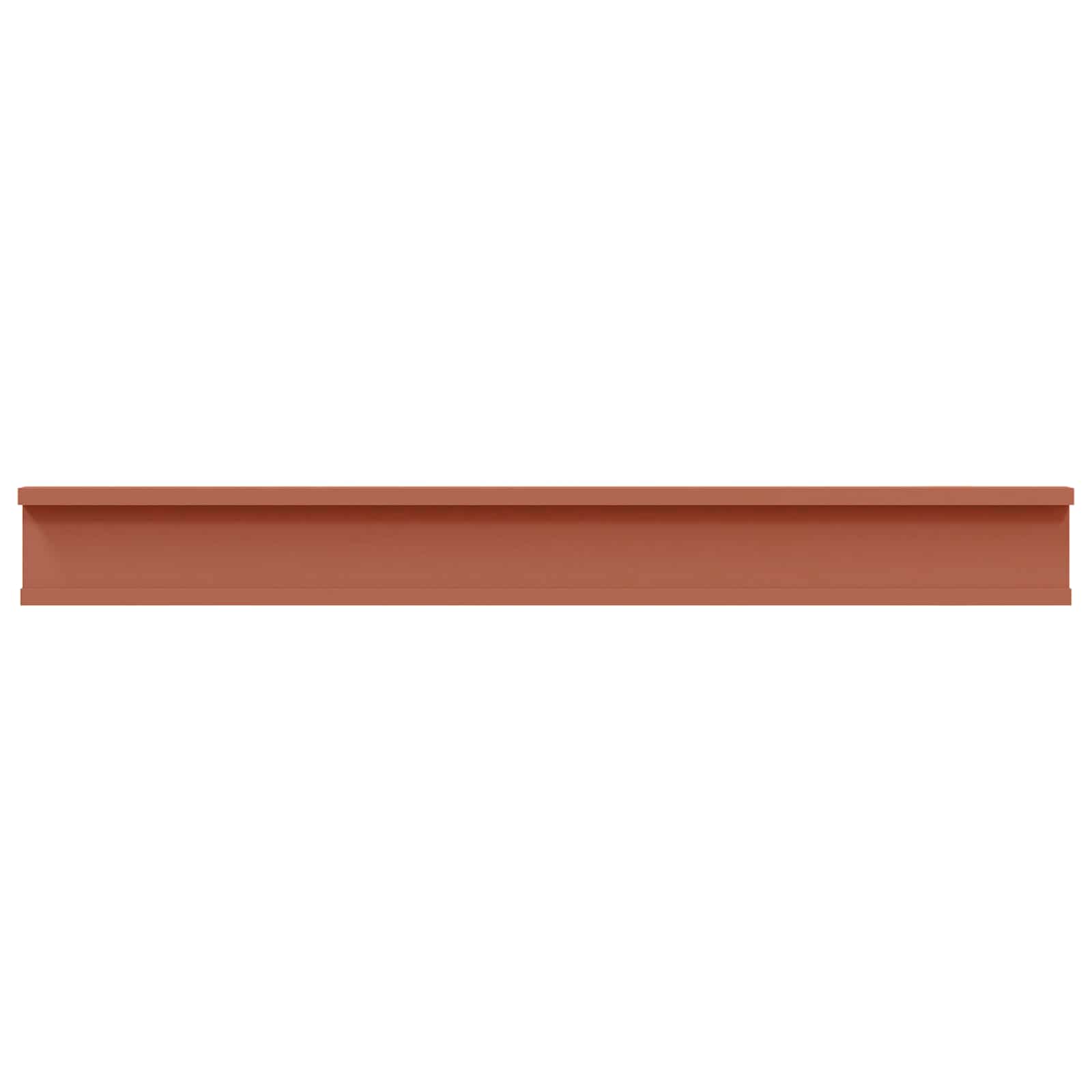 Polica na zidu 2 pcs Crvena 80 x 9 x 3 cm Konstruirano drvo