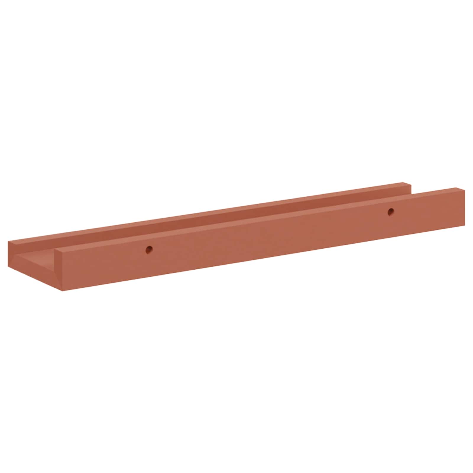 Polica na zidu 4 pcs Crvena 40 x 9 x 3 cm Konstruirano drvo
