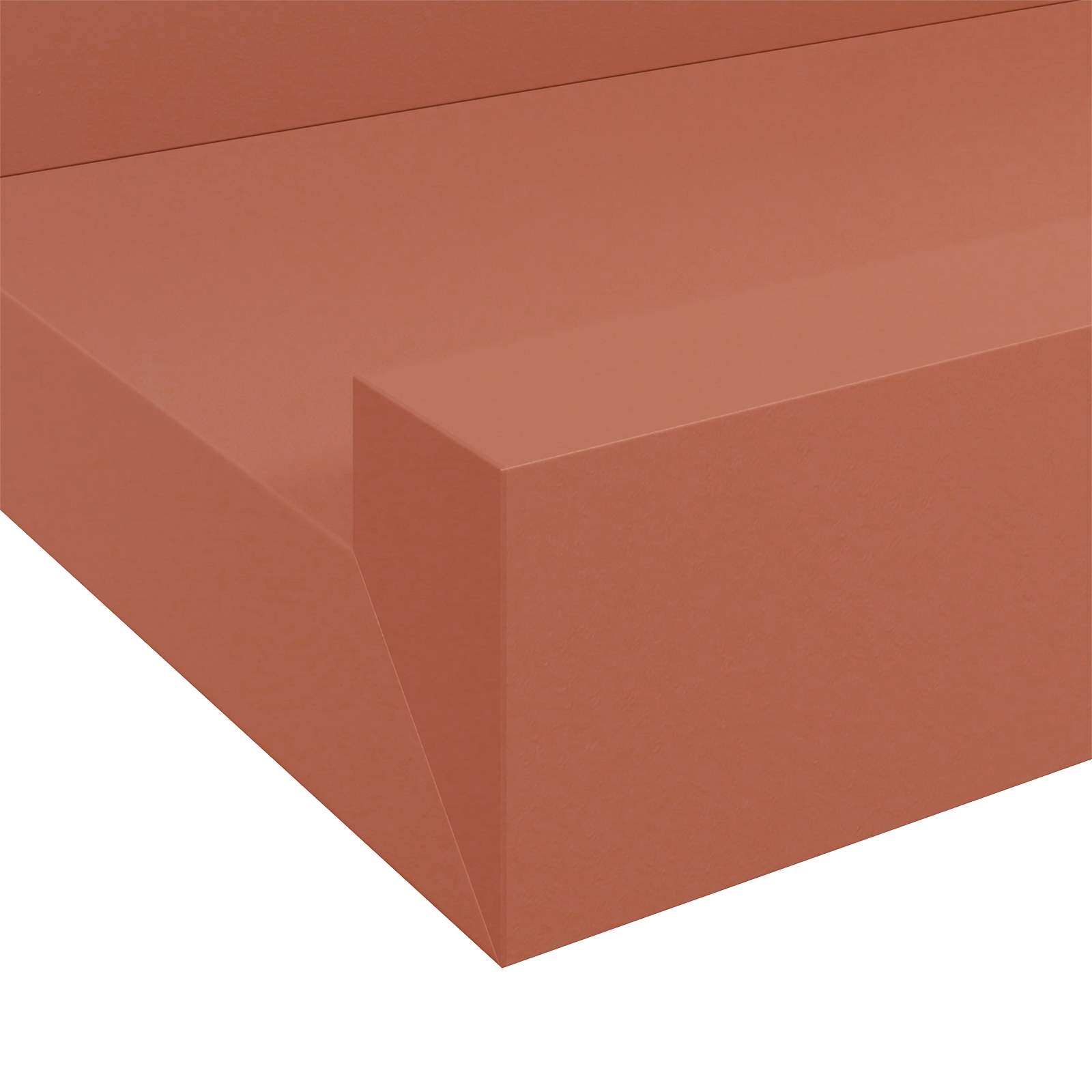 Polica na zidu 4 pcs Crvena 60 x 9 x 3 cm Konstruirano drvo