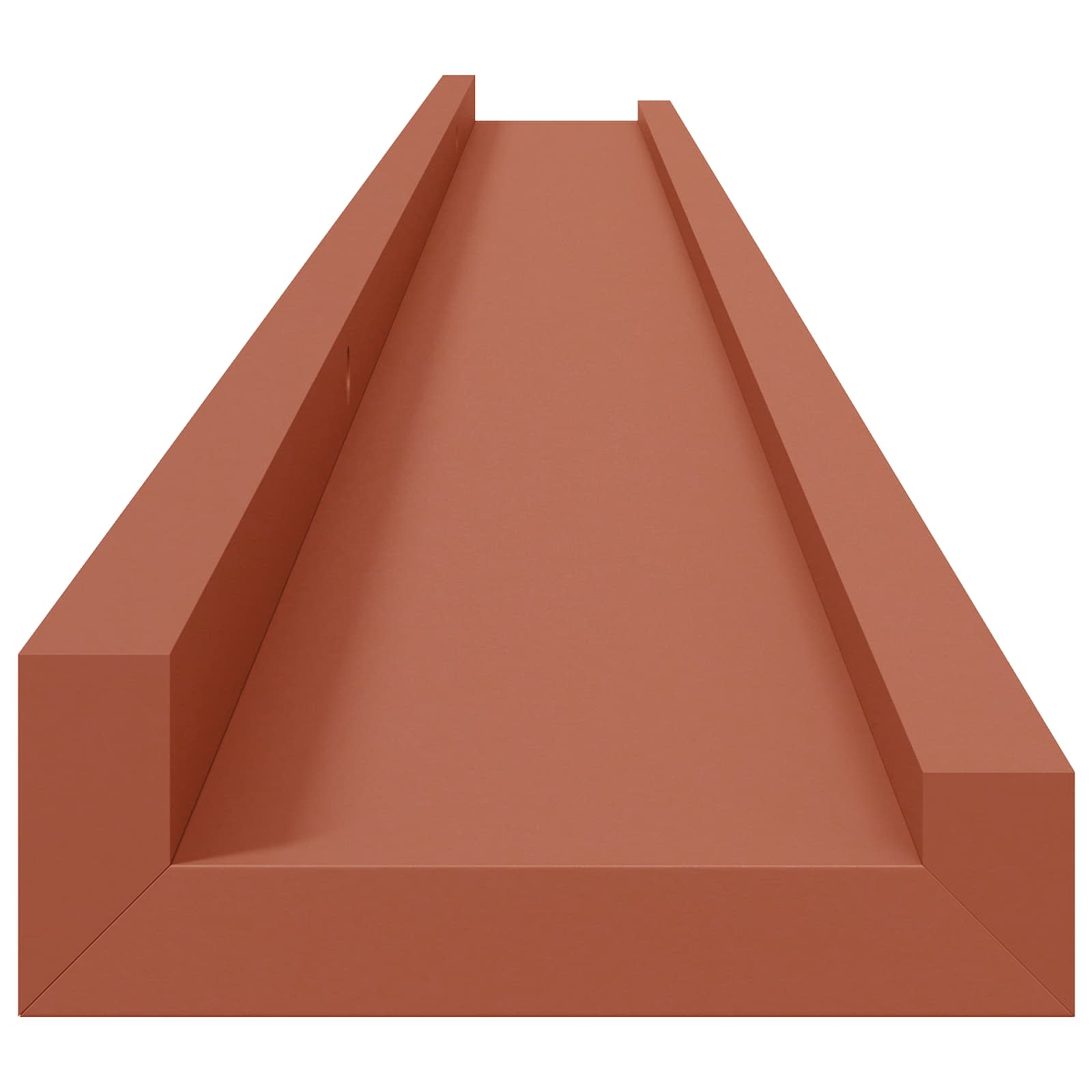 Polica na zidu 4 pcs Crvena 115 x 9 x 3 cm Konstruirano drvo