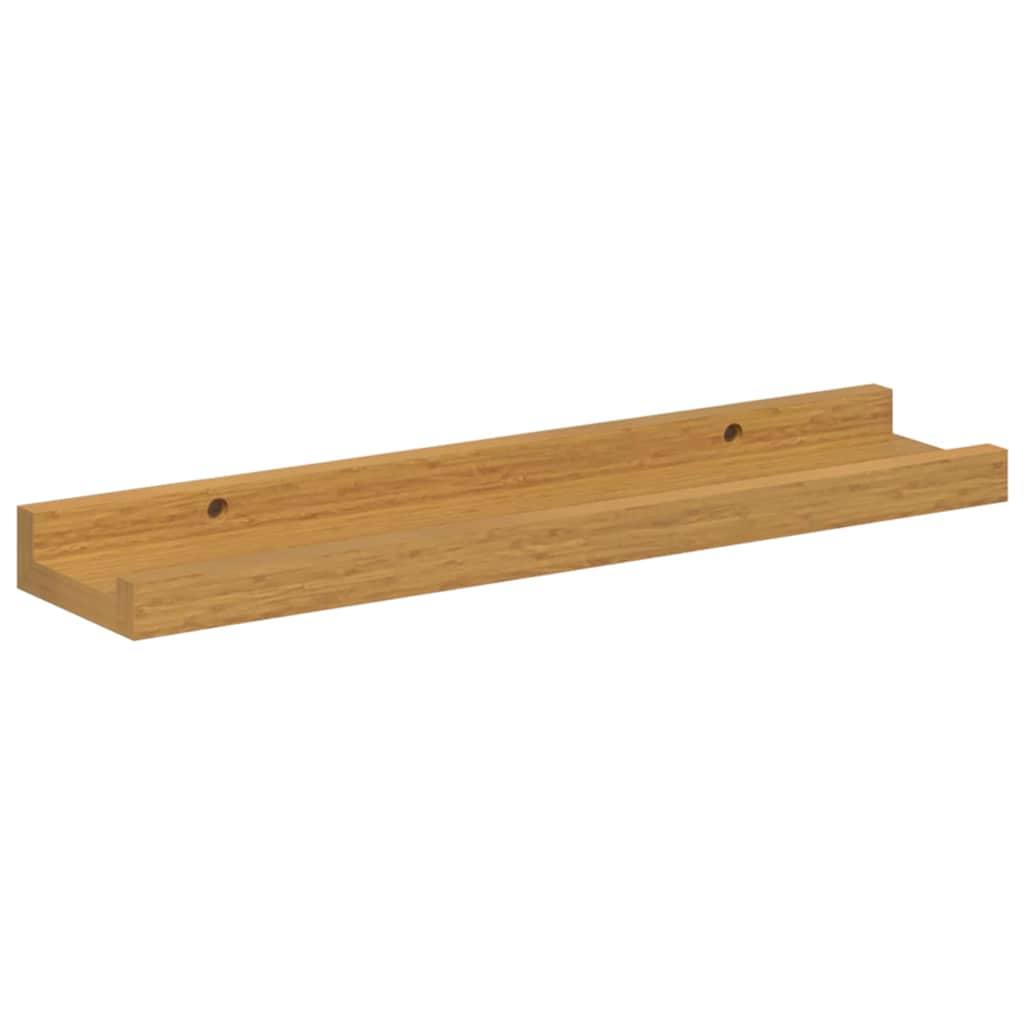 Polica na zidu Zidne 2 pcs Bež 40 x 9 x 3 cm Konstruirano drvo