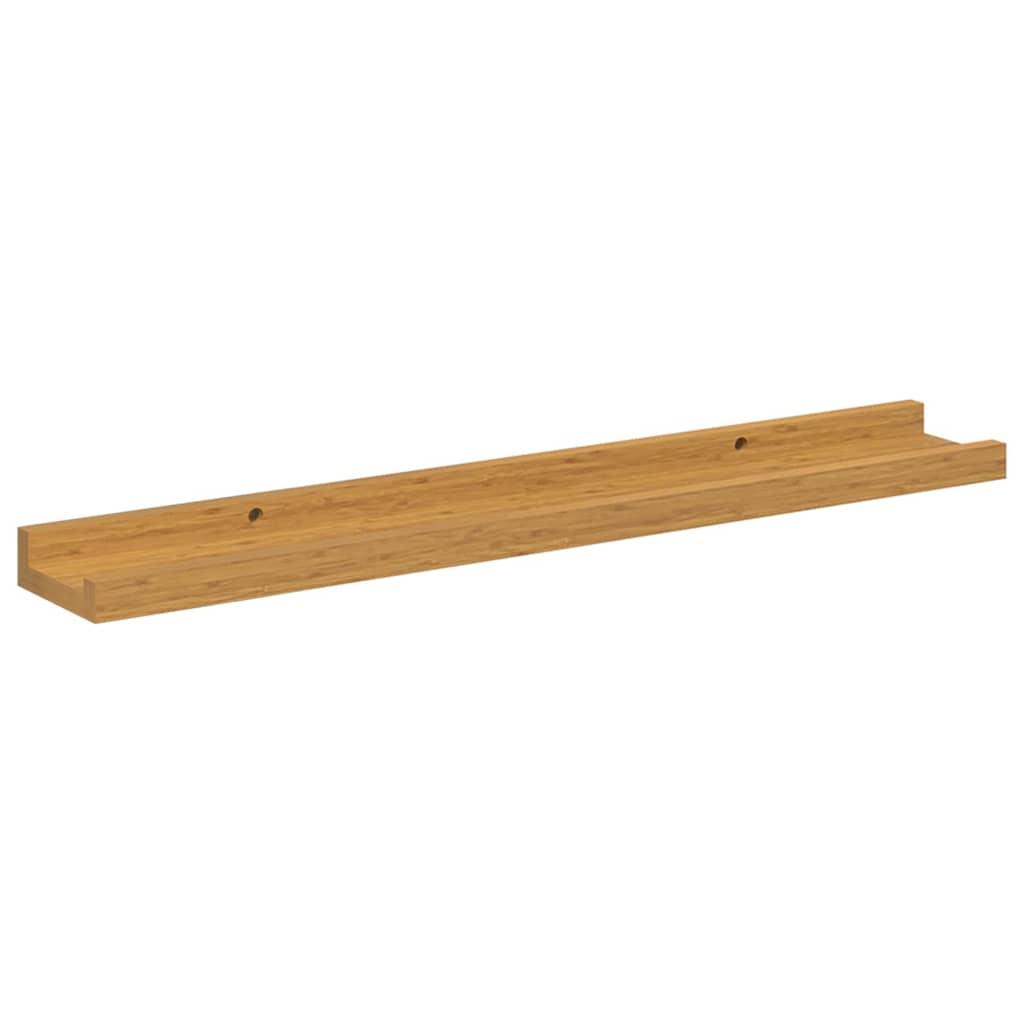 Polica na zidu Zidne 2 pcs Bež 60 x 9 x 3 cm Konstruirano drvo
