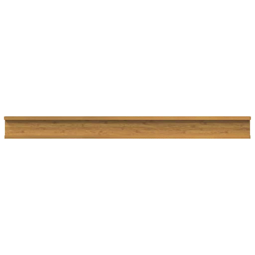 Polica na zidu Zidne 2 pcs Bež 100 x 9 x 3 cm Konstruirano drvo