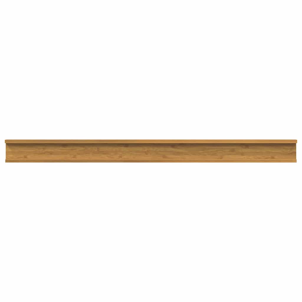 Polica na zidu Zidne 2 pcs Bež 115 x 9 x 3 cm Konstruirano drvo