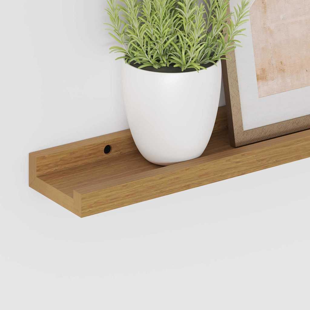 Polica na zidu Zidne 4 pcs Bež 40 x 9 x 3 cm Konstruirano drvo