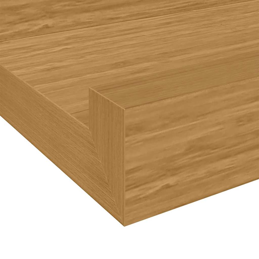 Polica na zidu Zidne 4 pcs Bež 60 x 9 x 3 cm Konstruirano drvo