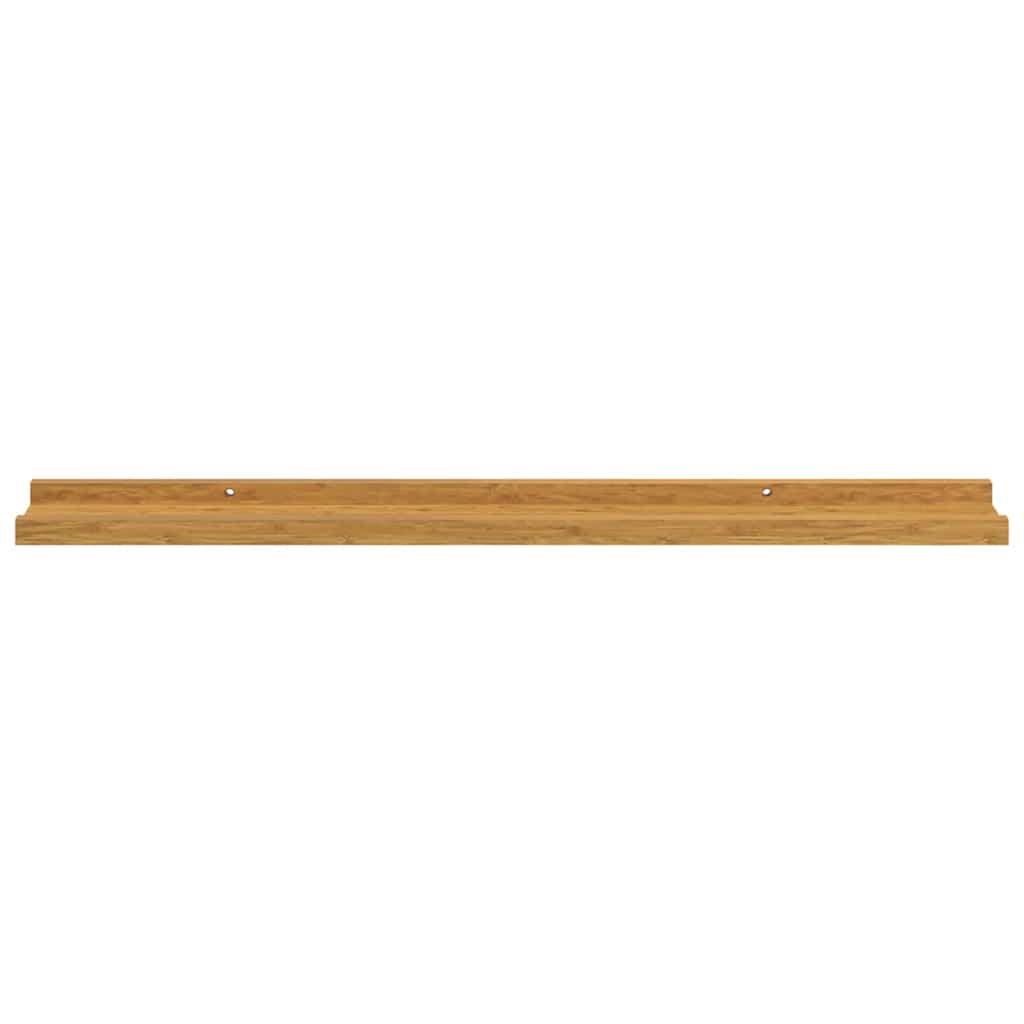 Polica na zidu Zidne 4 pcs Bež 80 x 9 x 3 cm Konstruirano drvo