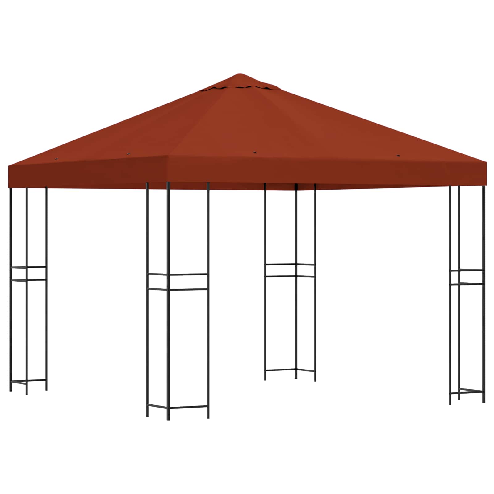 Gazebo 3 x 3 m Terakota Poliester i čelik 190 gsm