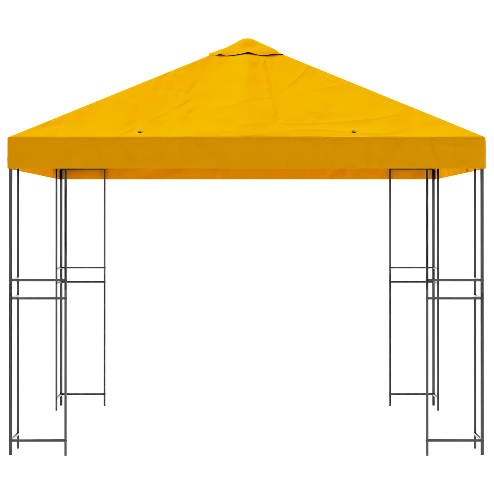 Gazebo 3 x 3 m Žuta Poliester i čelik 190 gsm