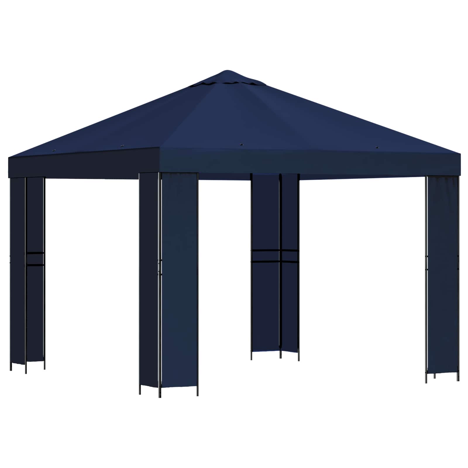 Gazebo 3 x 3 m Plava Poliester i čelik 190 gsm