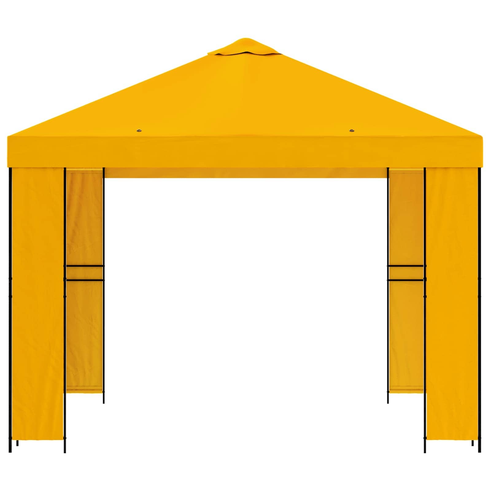 Gazebo 3 x 3 m Žuta Poliester i čelik 190 gsm