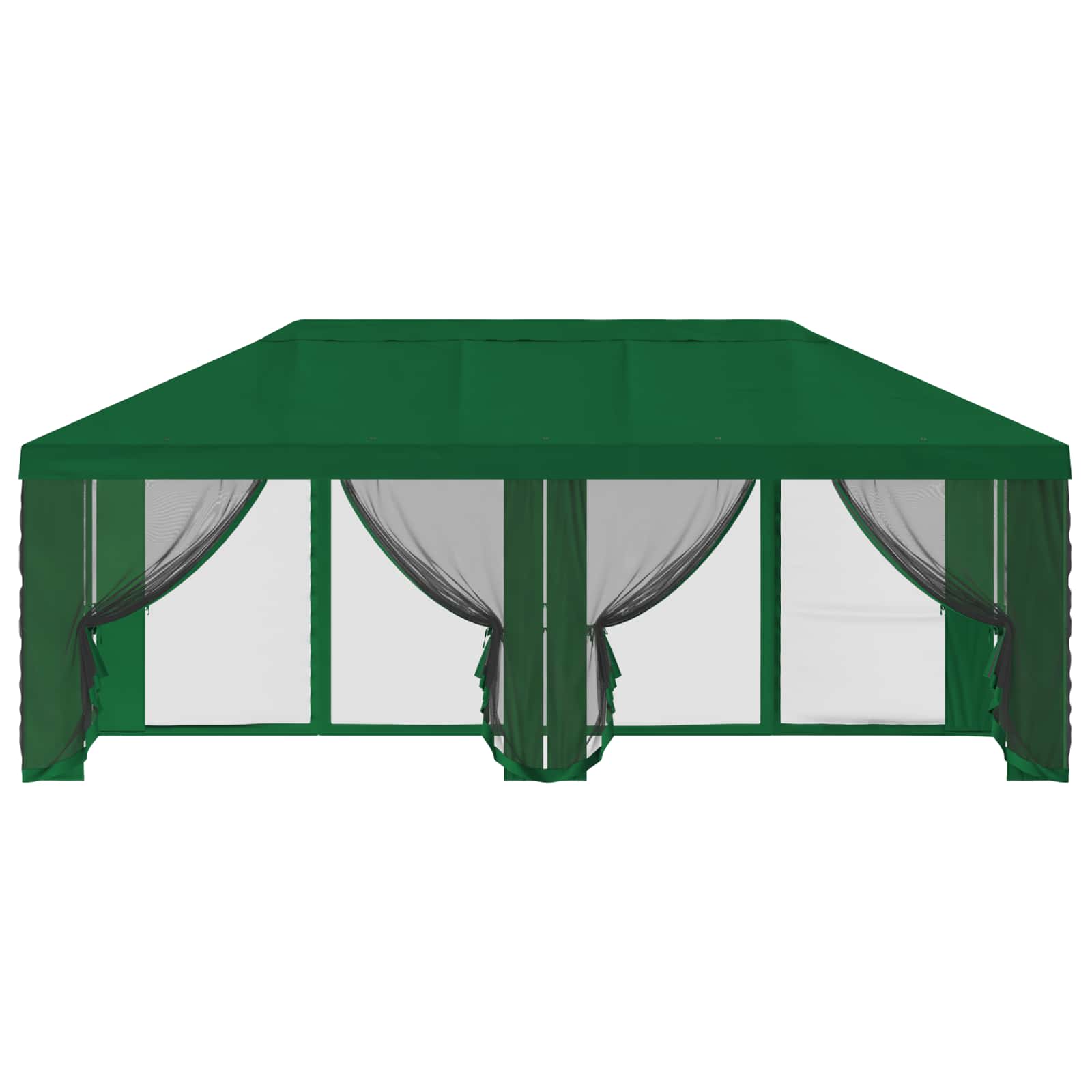 Pokrov za gazebo s bočnim zidovima 6 x 3 m Zelena Poliester 190