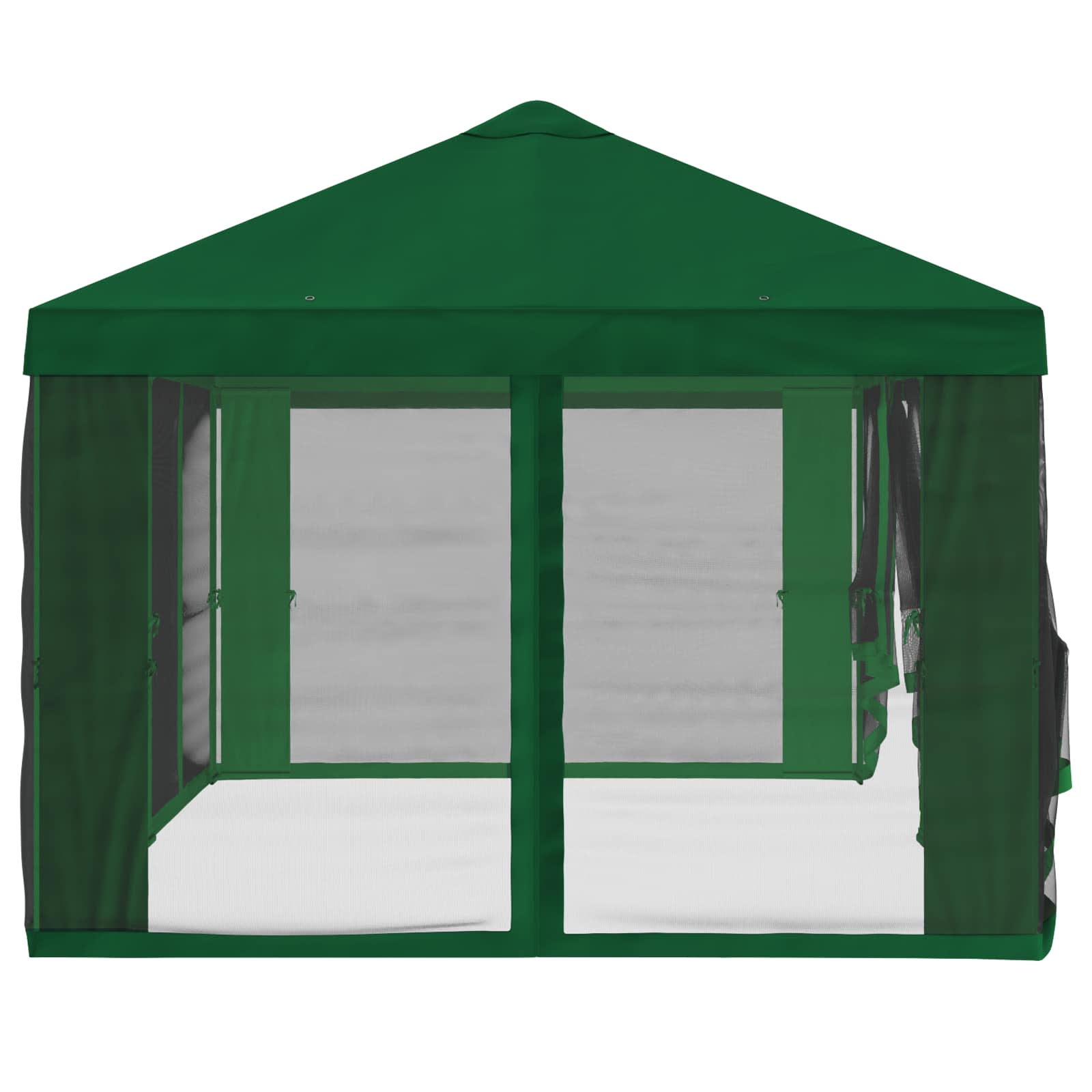 Pokrov za gazebo s bočnim zidovima 6 x 3 m Zelena Poliester 190