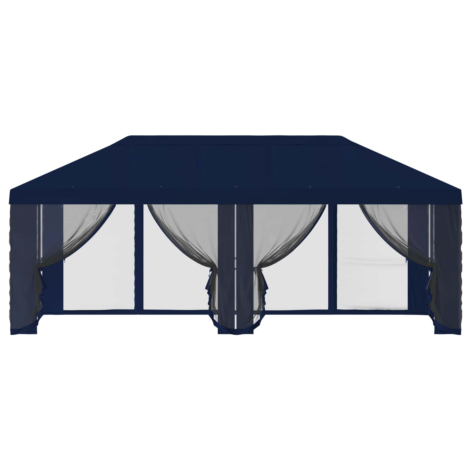 Pokrov za gazebo s bočnim zidovima 6 x 3 m Plava Poliester 190