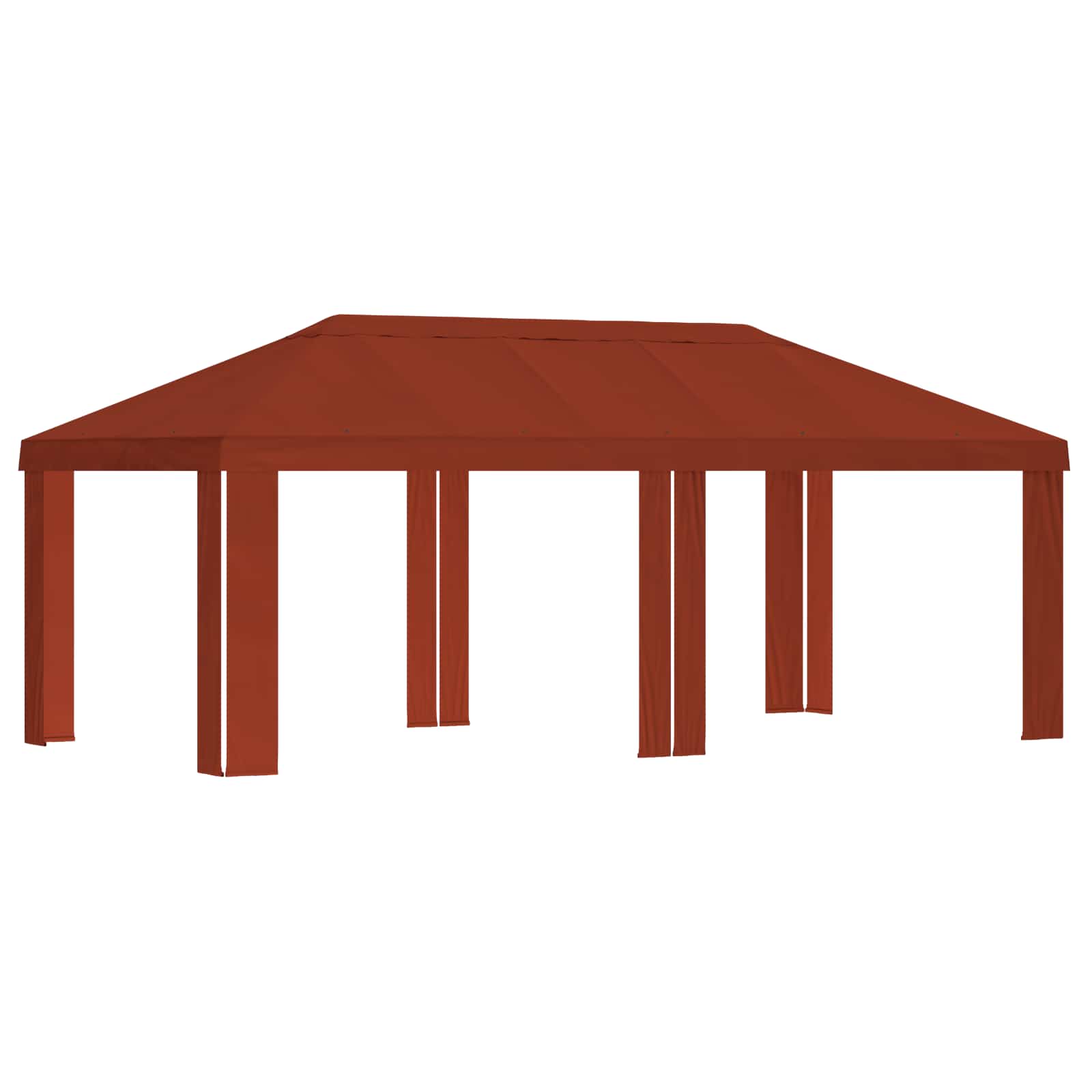 Gazebo Pokrivač 6 x 3 m Terakota Poliester 190 gsm
