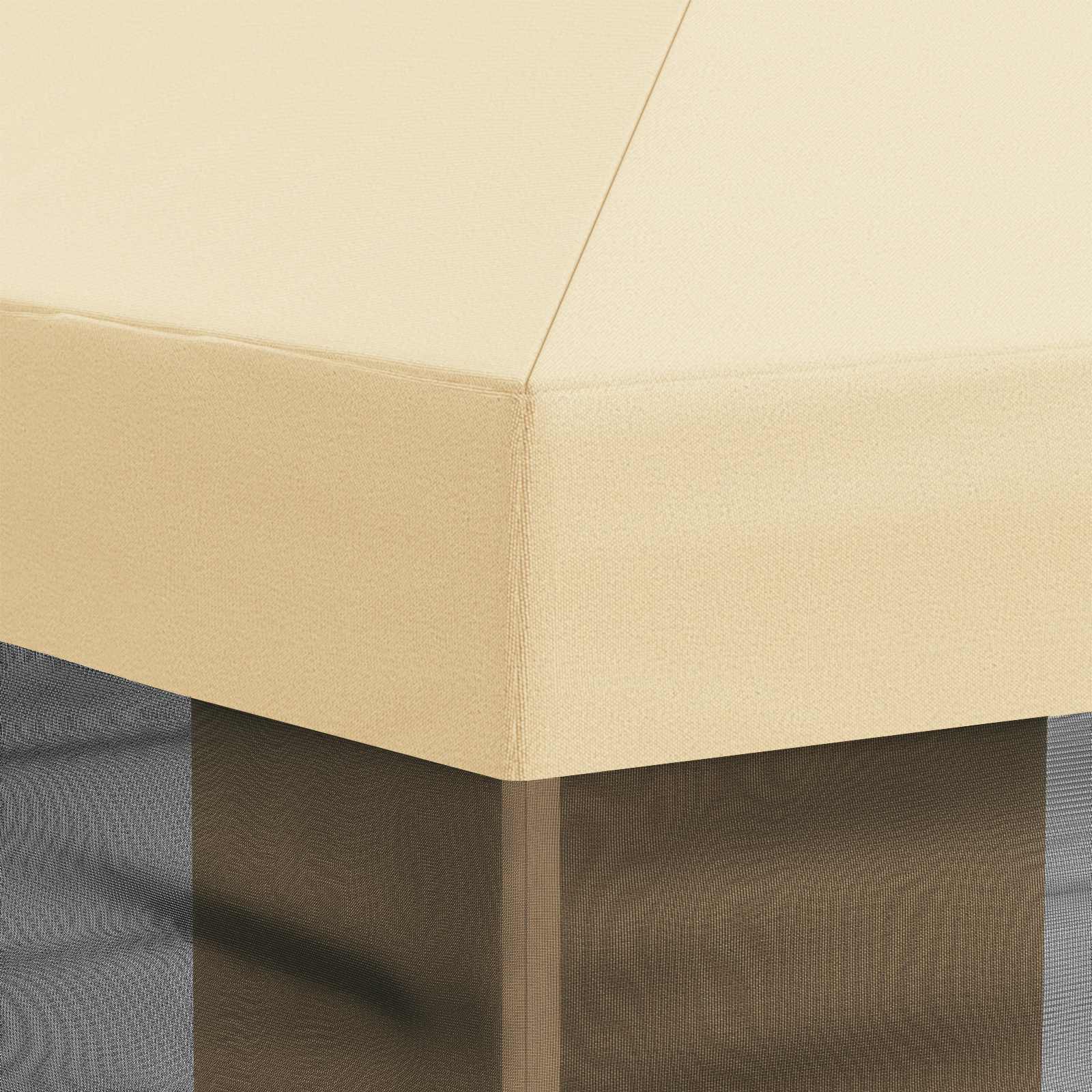 Pokrov za gazebo s bočnim zidovima Krem 600,5 x 300,5 cm